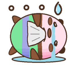 One day of a lovely panda sticker #8350677