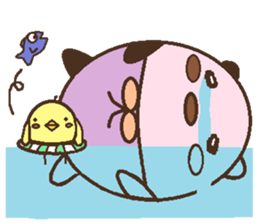 One day of a lovely panda sticker #8350678