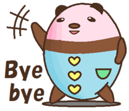 One day of a lovely panda sticker #8350693