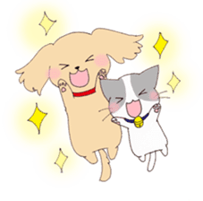 dog&cat Sticker sticker #8350862