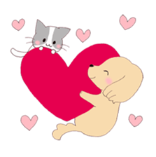 dog&cat Sticker sticker #8350865