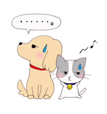 dog&cat Sticker sticker #8350868
