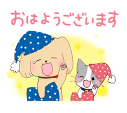 dog&cat Sticker sticker #8350897