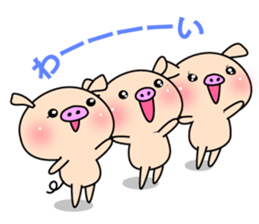 3 pigs 5 sticker #8351025