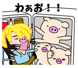 3 pigs 5 sticker #8351039