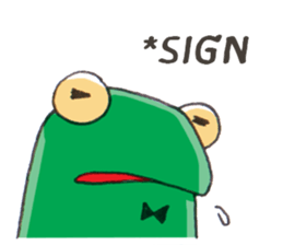Frog the manager [English] sticker #8351108