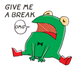 Frog the manager [English] sticker #8351109