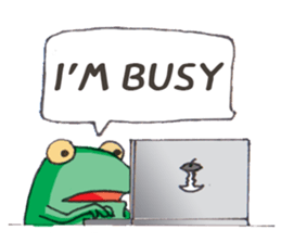 Frog the manager [English] sticker #8351114