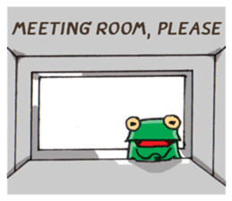 Frog the manager [English] sticker #8351120