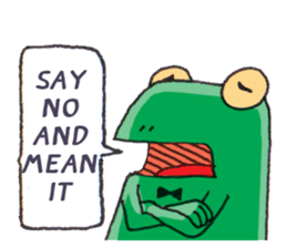 Frog the manager [English] sticker #8351129