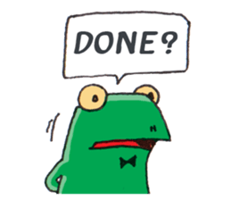 Frog the manager [English] sticker #8351130