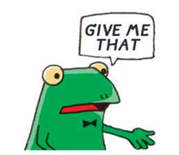 Frog the manager [English] sticker #8351131