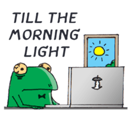Frog the manager [English] sticker #8351132