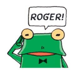Frog the manager [English] sticker #8351134