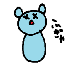 Blue bear!? sticker #8351179