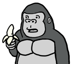 cosplay gorira sticker #8352900