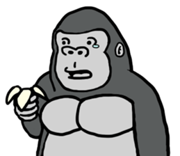 cosplay gorira sticker #8352903