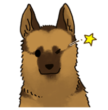 The German shepherd dog!! sticker #8352943