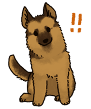 The German shepherd dog!! sticker #8352951