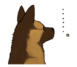 The German shepherd dog!! sticker #8352961