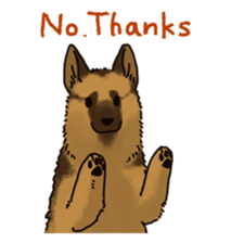 The German shepherd dog!! sticker #8352962