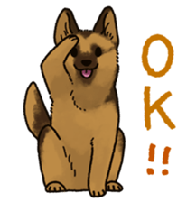 The German shepherd dog!! sticker #8352964