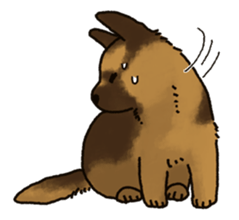 The German shepherd dog!! sticker #8352970