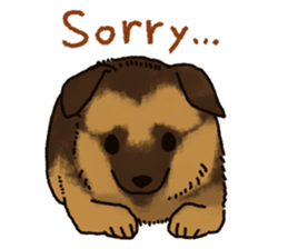 The German shepherd dog!! sticker #8352976