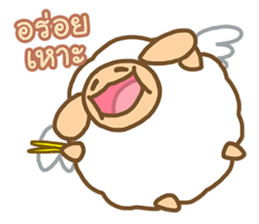 the wolf and the chubby sheep sticker #8353298