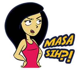 Miss Nayla : Curious Girl sticker #8353383