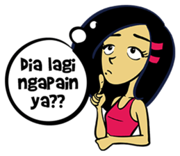 Miss Nayla : Curious Girl sticker #8353391