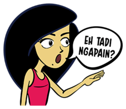 Miss Nayla : Curious Girl sticker #8353401