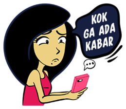 Miss Nayla : Curious Girl sticker #8353407