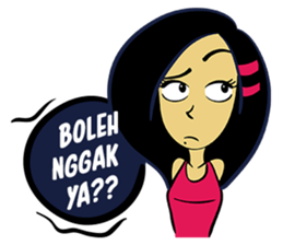 Miss Nayla : Curious Girl sticker #8353408