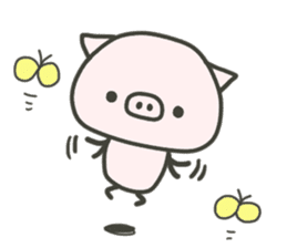 cute pig TONTON 2 winter sticker #8353700