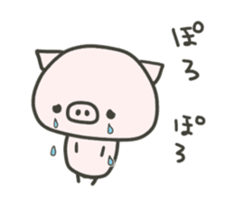 cute pig TONTON 2 winter sticker #8353707