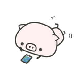 cute pig TONTON 2 winter sticker #8353709