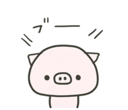 cute pig TONTON 2 winter sticker #8353730