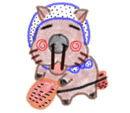 Soft and fluffy capybara sticker #8353824