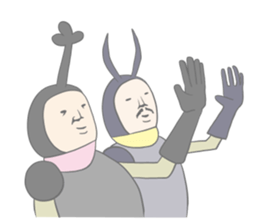 Kawaii beetle and Stag beetle sticker #8354035