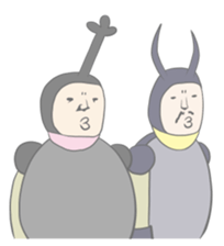 Kawaii beetle and Stag beetle sticker #8354043