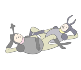 Kawaii beetle and Stag beetle sticker #8354048