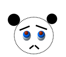 Transparent body of the big eyes monster sticker #8354664