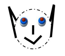 Transparent body of the big eyes monster sticker #8354672