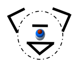 Transparent body of the big eyes monster sticker #8354675