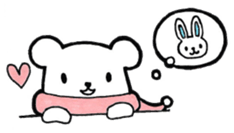 Romantic Bear & Rabbit sticker #8355713