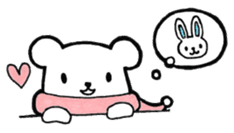Romantic Bear & Rabbit sticker #8355713