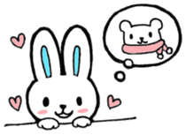 Romantic Bear & Rabbit sticker #8355727