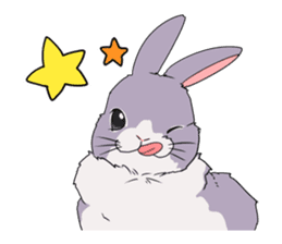 Momo the rabbit! sticker #8355927