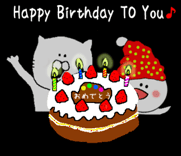 Birthday and a lot of congratulations sticker #8357459